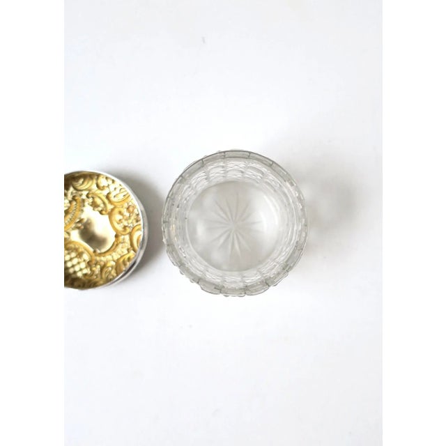 Antique English Sterling Silver Vanity or Bathroom Jar Box, Circa 19th-Century For Sale - Image 11 of 13