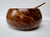 Vintage Hand-Turned Exotic Wood Salad Bowl With Servers - 3 pcs For Sale - Image 4 of 13