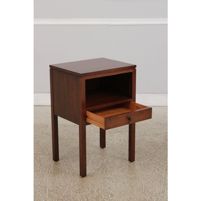 2010s Pair of Stickley Metropolitan Cherry 1 Drawer Nightstands For Sale - Image 5 of 15