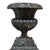 An antique cast iron garden urn, produced in the manner of the renowned Fiske, dates to circa 1890. Crafted from durable...