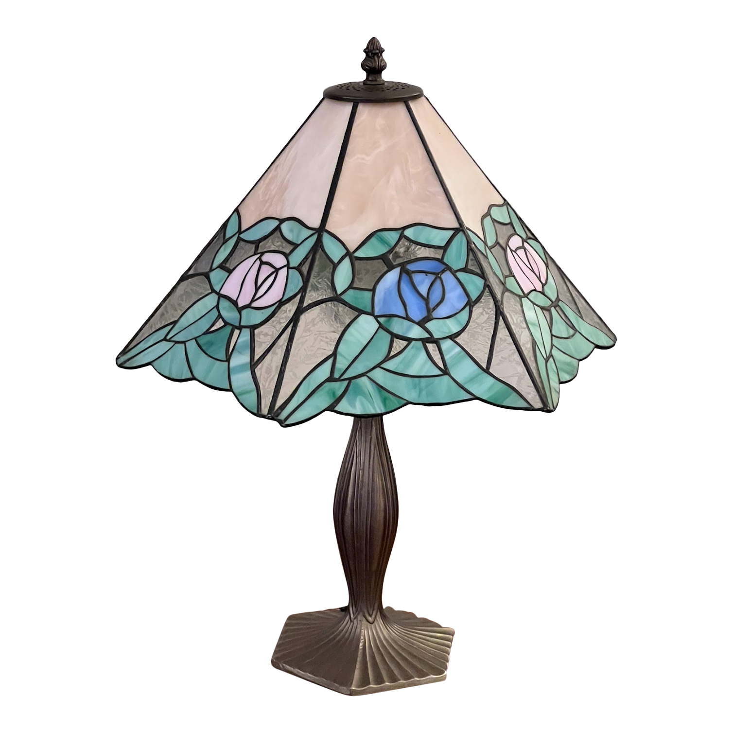 Tiffany Style Stained Glass Table Lamp - image 0