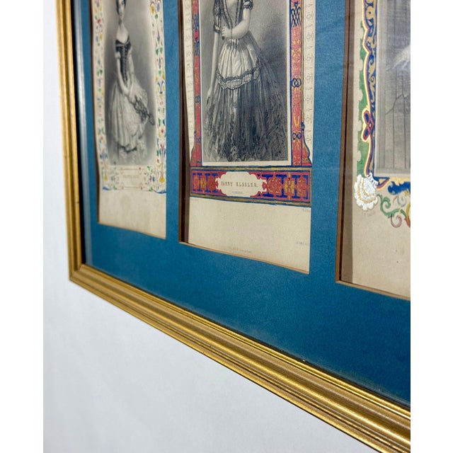 Antique 1845 Hand-Colored Ballet Triptych - "Beauties of the Opera" For Sale - Image 12 of 15
