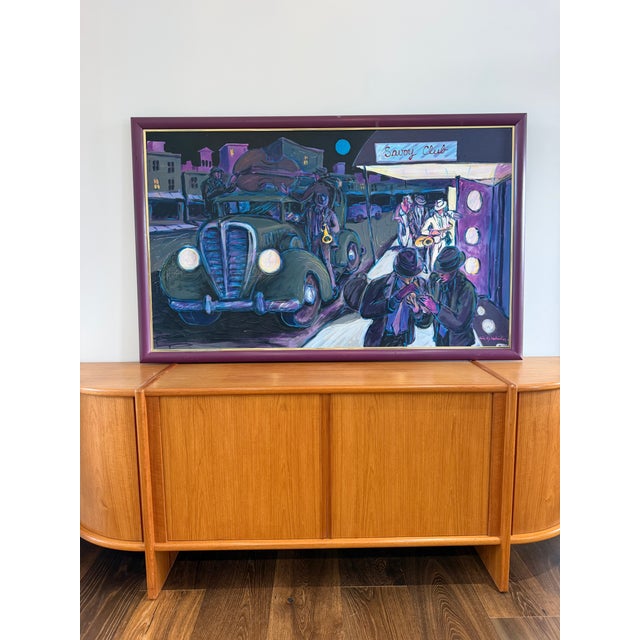 An exceptional large-scale original oil on canvas by American artist R.J. Hohimer (Ricky Jewell Hohimer, 1946–2021),...