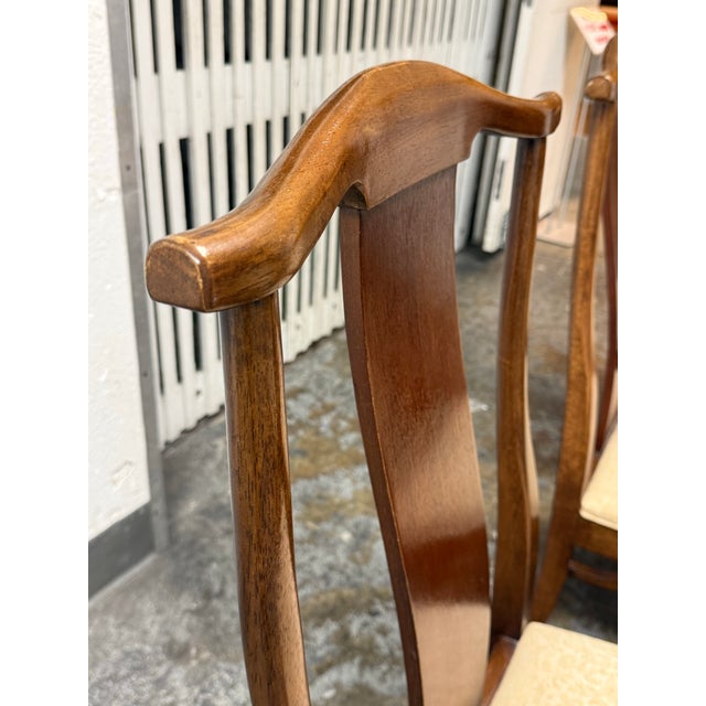 Wood Bernhardt Furniture High Back Dining Chairs, Set of Six For Sale - Image 7 of 12