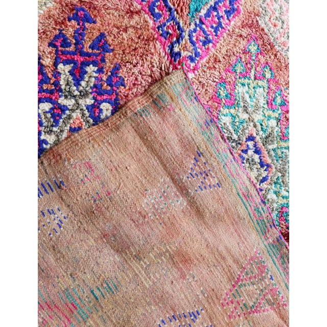 Moroccan Tribal Wool Rug - 8.7 X 6.4 Ft For Sale - Image 4 of 6
