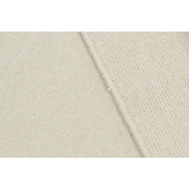 White Rug & Kilim’s Modern Textural Rug in White Tones For Sale - Image 8 of 8