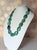 Native American Vintage Arizona Chrysocolla Statement Necklace Believed to Be Native American, Sterling Silver Clasp, Southwestern Jewelry For Sale - Image 3 of 9