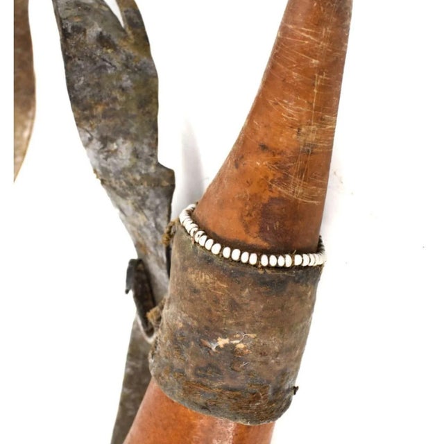 Wood Early 20th Century Maasai Beaded Milk Gourd Container Kenya For Sale - Image 7 of 7