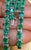 14 Carat Natural Emerald Cocktail Tennis Bracelet 14 Karat White Gold For Sale In New York - Image 6 of 8