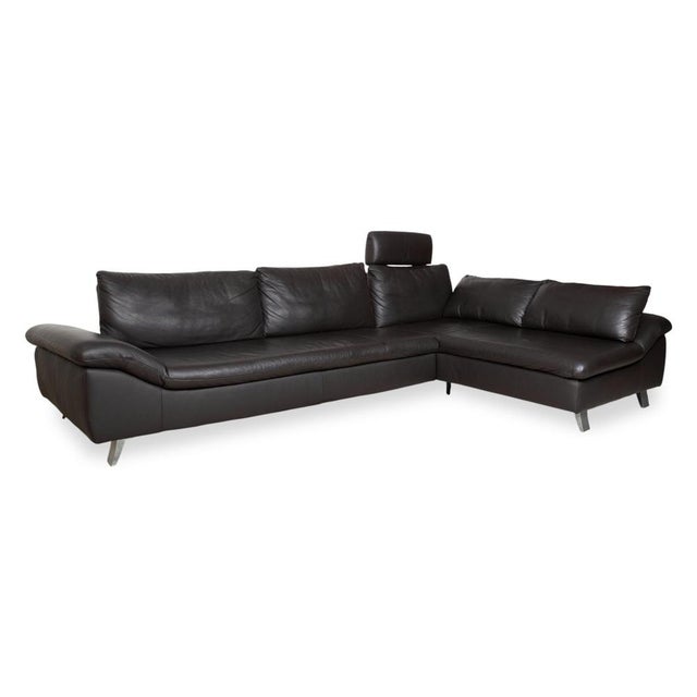 Modern Leather Corner Sofa by Ewald Schillig For Sale - Image 3 of 17