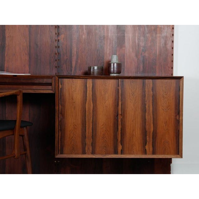 Rosewood Wall Shelving Unit by Poul Cadovious for Cado, 1960s For Sale - Image 10 of 18