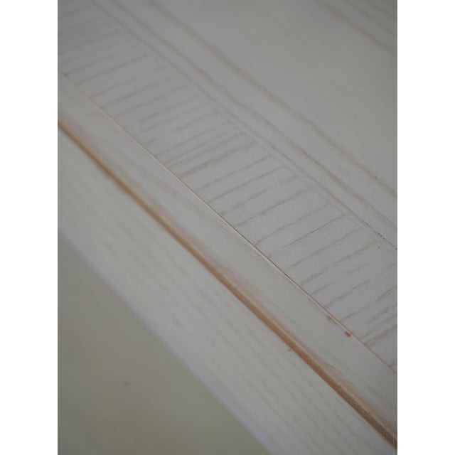 White Ethan Allen Modern White Wash Finish Empire Sofa Table For Sale - Image 8 of 18