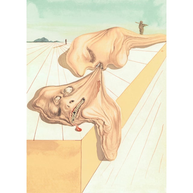 Original engraving from Salvador Dalí’s "The Divine Comedy" published by Editions d’Art Les Heures Claires, Paris, in...