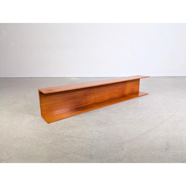 Mid-Century Teak Wall Shelf by Walter Wirz for Wilhelm Renz For Sale - Image 5 of 11
