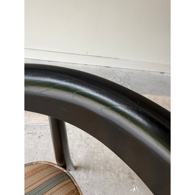 1960s Mid Century Danish Modern Ebonzied Lawrence Peabody Dining Chair Set for Craft Associates For Sale - Image 5 of 12