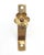 Vintage curtain rod brackets made of brass with a floral screw head. The original mounting screws are not available. Good...