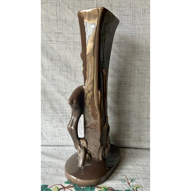 Royal Haeger 1950s Royal Haeger Mid-Century Modern Gazelle Vase Art Pottery For Sale - Image 4 of 11