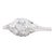 New Beverley K Diamond Engagement Ring 14k White Gold Size 6.75 Round Solitaire For Sale