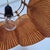 Wood Uchiwa Chandelier by Ingo Maurer 1973) for M Design, 1970s For Sale - Image 7 of 11
