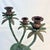 1970s Vintage Coastal Boho Chic Tole Palm Tree 3-Arm Candelabra. For Sale - Image 10 of 11