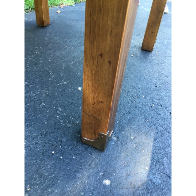 1970s Vintage Henredon Parson’s Style End Table For Sale - Image 5 of 8