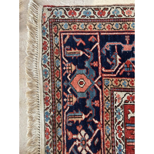 Circa 1920 Serapi Rusty Red All Over Design For Sale - Image 9 of 10