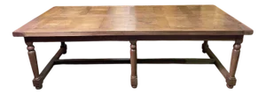 Farmhouse Table Oak Parquet Top