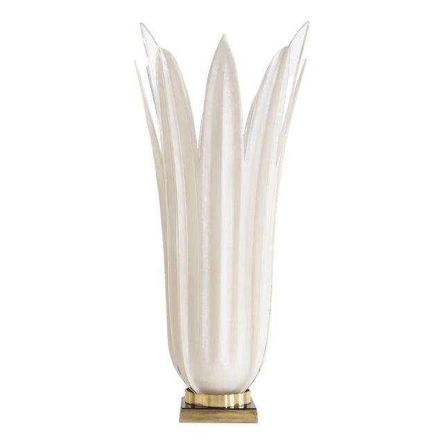 Tulip Table Lamp in Acrylic Resin and Acrylic Glass from Maison Rougier, 1970s For Sale