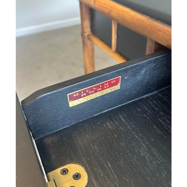 Late 20th Century English Chinoiserie Style Bamboo Desk by Milling Road for Baker For Sale - Image 9 of 11