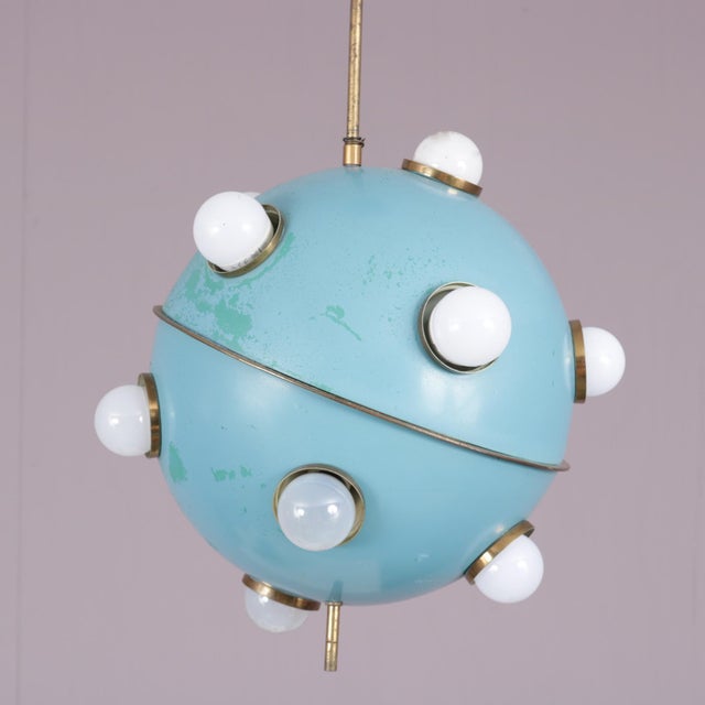 Pendant Lamp Model 551 Oscar Torlasco for Lumi, Italy, 1960s For Sale - Image 6 of 12