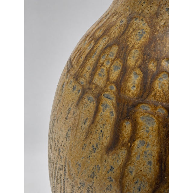 1930s Large Vintage Swedish Stoneware Floor Vase by Arthur Andersson for Wallåkra, 1930s For Sale - Image 5 of 8