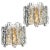 Mid-Century Ice Glass Sconces from Kalmar, Austria, 1960s, Set of 2 For Sale