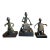 African Asen Bronze Figures- a Set of 3 For Sale
