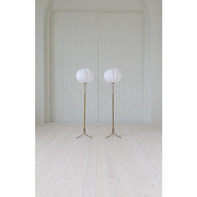 1950s Mid-Century Modern Model G2326 Floor Lamps attributed to Josef Frank for Svenskt Tenn, Sweden, 1950s, Set of 2 For Sale - Image 5 of 15