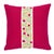 2020s Schumacher Ashoka 18" Pillow in Magenta & Leaf For Sale - Image 5 of 5