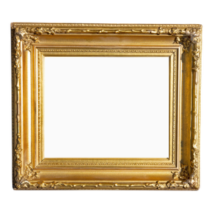 American 19th Century Coved Picture Frame. Original Gold Gilding