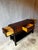 Vintage Faux Leather Suitcase Console Table With 3 Drawers For Sale In Washington DC - Image 6 of 12