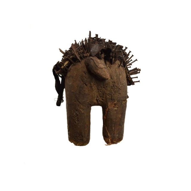 Early 20th Century Early 20th Century Bakongo Villi Pig Fetish For Sale - Image 5 of 10
