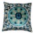 Light Blue Hand Knotted Turkish Silk Velvet Ikat Pillows For Sale