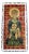 Sacred Image Hammered Glass Panel in the style of Fontana Arte, Italy, 1970s For Sale
