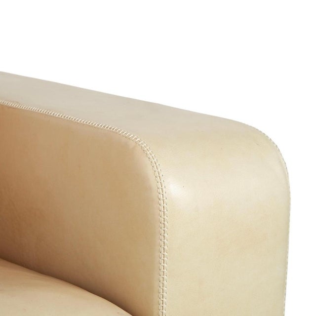 Leather Valentino Armchair in Cream Beige from Machalke For Sale - Image 4 of 18