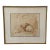 Signed Antimo Beneduce Sepia Landscape Study Drawing For Sale