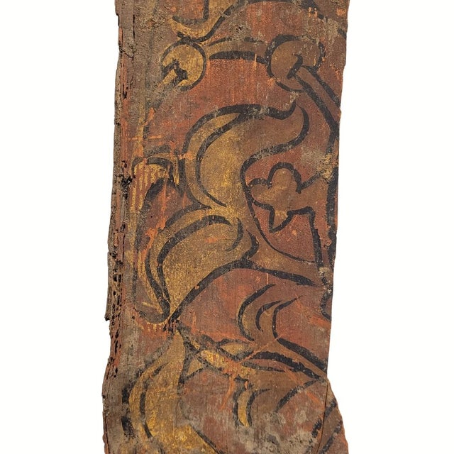 Collection of fragments of a coffered ceiling, polychrome wood, Gothic-Mudéjar, 18th century – Spain An exceptional...