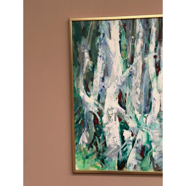 Kurt Dejmo, Mountain Forest White, 1997, Oil on Canvas, Framed For Sale - Image 9 of 18