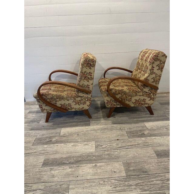 1960s Vintage Mad-Man Relax Chairs by Halabala for Up-Zavody Rousinov, 1960s, Set of 2 For Sale - Image 5 of 8