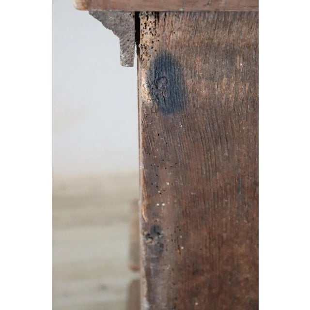 Antique Kneeler in Larch Wood, 1780s For Sale - Image 9 of 12