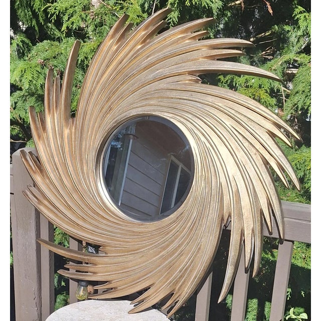 Vintage Bombay Company Sunburst Mirror For Sale - Image 4 of 11