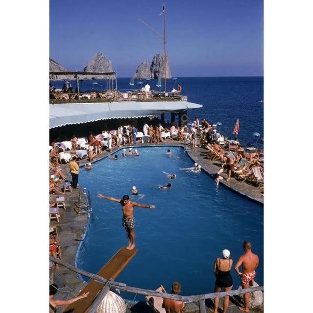 Marina Piccola 1954 by Slim Aarons Slim Aarons Limited Estate Edition Canzone del Mare at the Marina Piccola, Capri,...
