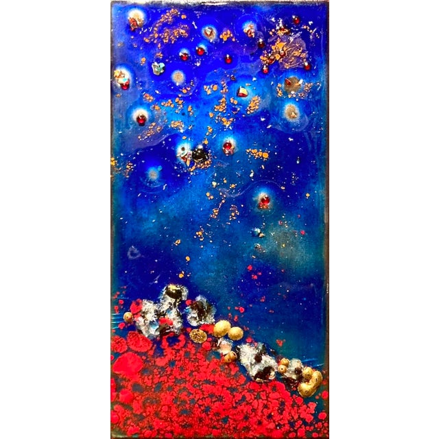 Contemporary "In the Night" Original Painting, Framed For Sale - Image 3 of 8