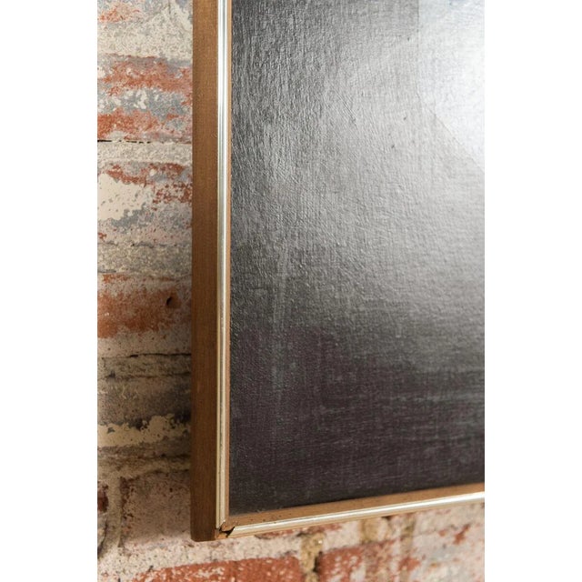 Brown Charley Brown -Pear on a Cube of Clouds in the Sky " Surrealistic Still Life Oil Painting For Sale - Image 8 of 11